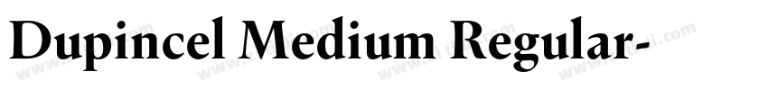 Dupincel Medium Regular字体转换